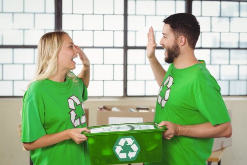 Recycling and donation during flat clearance in Southwark